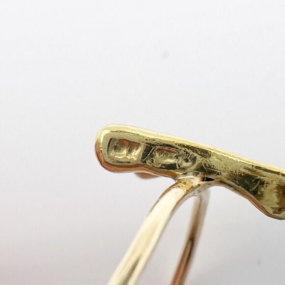 Jennifer Meyer 18K Yellow Gold Mini Wishbone Ring Size 6 Handmade - Picture 8 of 10